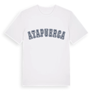 Atapuerca college t-shirt – ekologisk bomull t-shirt från Pinshirt