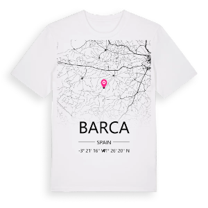 Barca karta t-shirt – ekologisk bomull t-shirt från Pinshirt