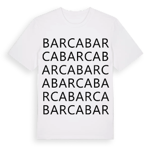 Barca ordlek t-shirt – ekologisk bomull t-shirt från Pinshirt