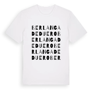 Berlanga de Duero ordlek t-shirt – ekologisk bomull t-shirt från Pinshirt