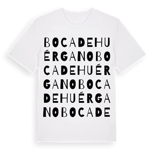 Boca de Huérgano ordlek t-shirt – ekologisk bomull t-shirt från Pinshirt