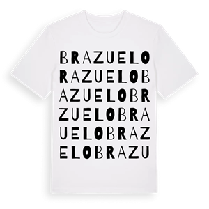 Brazuelo ordlek t-shirt – ekologisk bomull t-shirt från Pinshirt