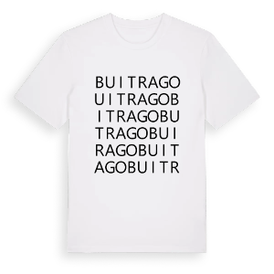 Buitrago ordlek t-shirt – ekologisk bomull t-shirt från Pinshirt