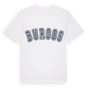 Burgos college t-shirt – ekologisk bomull t-shirt från Pinshirt