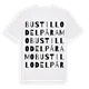 Bustillo del Páramo ordlek t-shirt