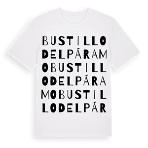 Bustillo del Páramo ordlek t-shirt – ekologisk bomull t-shirt från Pinshirt