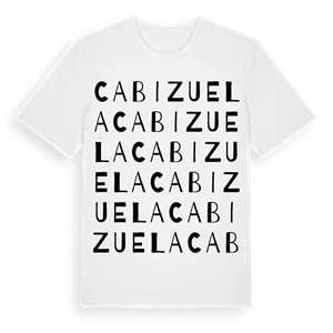 Cabizuela ordlek t-shirt – ekologisk bomull t-shirt från Pinshirt