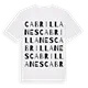 Cabrillanes ordlek t-shirt