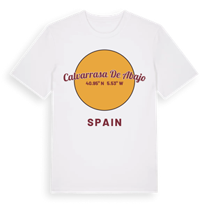 Calvarrasa de Abajo cirkel t-shirt – ekologisk bomull t-shirt från Pinshirt