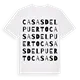 Casas del Puerto ordlek t-shirt