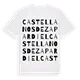 Castellanos de Zapardiel ordlek t-shirt