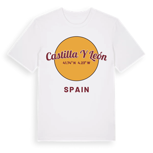 Castilla y León cirkel t-shirt – ekologisk bomull t-shirt från Pinshirt
