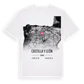 Castilla y León karta t-shirt