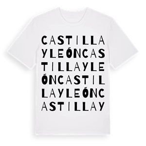 Castilla y León ordlek t-shirt – ekologisk bomull t-shirt från Pinshirt