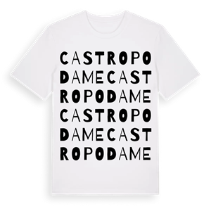 Castropodame ordlek t-shirt – ekologisk bomull t-shirt från Pinshirt