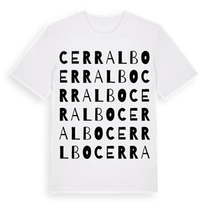 Cerralbo ordlek t-shirt – ekologisk bomull t-shirt från Pinshirt