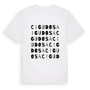 Cigudosa ordlek t-shirt – ekologisk bomull t-shirt från Pinshirt