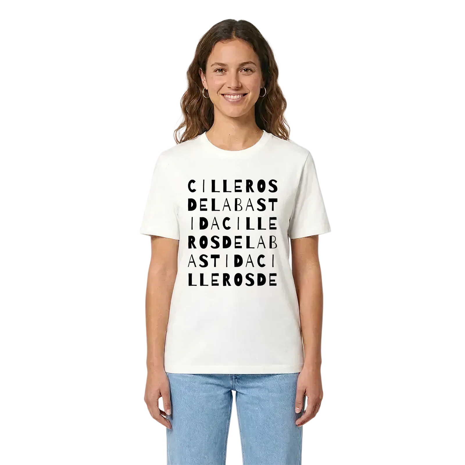 Cilleros de la Bastida ordlek t-shirt – White, i miljö