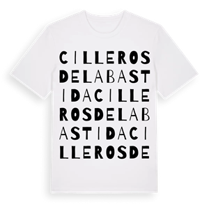 Cilleros de la Bastida ordlek t-shirt – ekologisk bomull t-shirt från Pinshirt