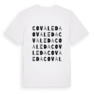 Covaleda ordlek t-shirt – ekologisk bomull t-shirt från Pinshirt