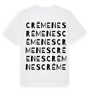 Crémenes ordlek t-shirt – ekologisk bomull t-shirt från Pinshirt