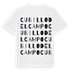 Cubillo del Campo ordlek t-shirt
