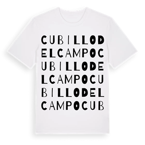 Cubillo del Campo ordlek t-shirt – ekologisk bomull t-shirt från Pinshirt