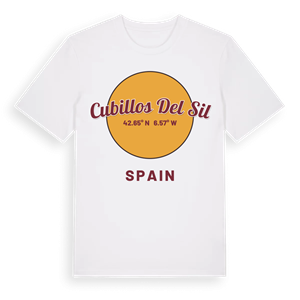 Cubillos del Sil cirkel t-shirt – ekologisk bomull t-shirt från Pinshirt