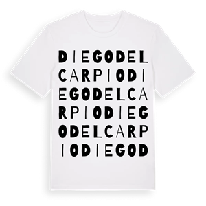 Diego del Carpio ordlek t-shirt – ekologisk bomull t-shirt från Pinshirt