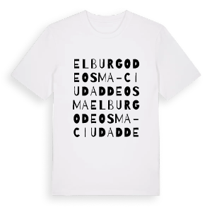 El Burgo de Osma-Ciudad de Osma ordlek t-shirt – ekologisk bomull t-shirt från Pinshirt
