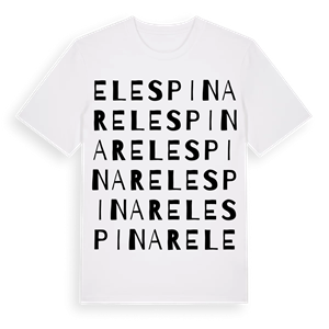 El Espinar ordlek t-shirt – ekologisk bomull t-shirt från Pinshirt
