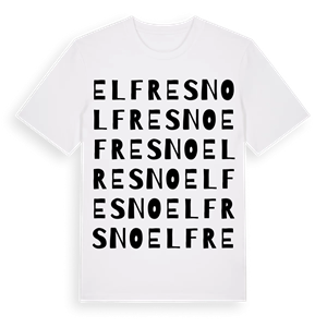 El Fresno ordlek t-shirt – ekologisk bomull t-shirt från Pinshirt
