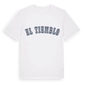 El Tiemblo college t-shirt – ekologisk bomull t-shirt från Pinshirt