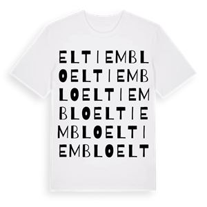 El Tiemblo ordlek t-shirt – ekologisk bomull t-shirt från Pinshirt