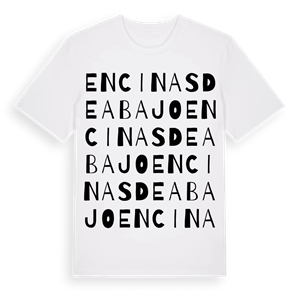 Encinas de Abajo ordlek t-shirt – ekologisk bomull t-shirt från Pinshirt