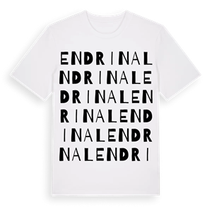 Endrinal ordlek t-shirt – ekologisk bomull t-shirt från Pinshirt