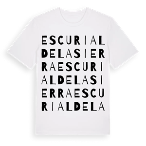Escurial de la Sierra ordlek t-shirt – ekologisk bomull t-shirt från Pinshirt