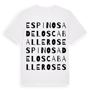 Espinosa de los Caballeros ordlek t-shirt – ekologisk bomull t-shirt från Pinshirt