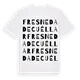 Fresneda de Cuéllar ordlek t-shirt