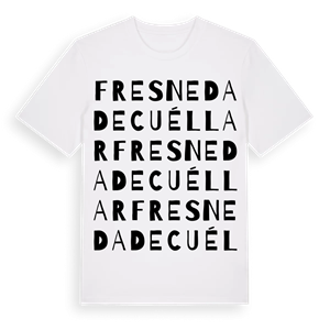 Fresneda de Cuéllar ordlek t-shirt – ekologisk bomull t-shirt från Pinshirt