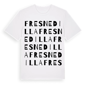 Fresnedilla ordlek t-shirt – ekologisk bomull t-shirt från Pinshirt