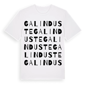 Galinduste ordlek t-shirt – ekologisk bomull t-shirt från Pinshirt