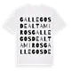 Gallegos de Altamiros ordlek t-shirt