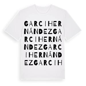 Garcihernández ordlek t-shirt – ekologisk bomull t-shirt från Pinshirt