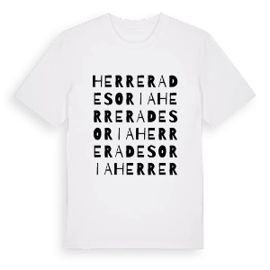Herrera de Soria ordlek t-shirt – ekologisk bomull t-shirt från Pinshirt