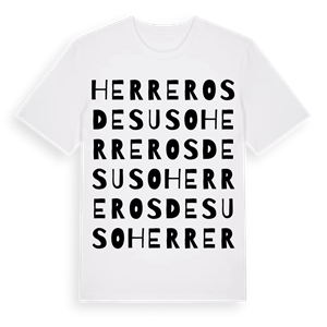 Herreros de Suso ordlek t-shirt – ekologisk bomull t-shirt från Pinshirt