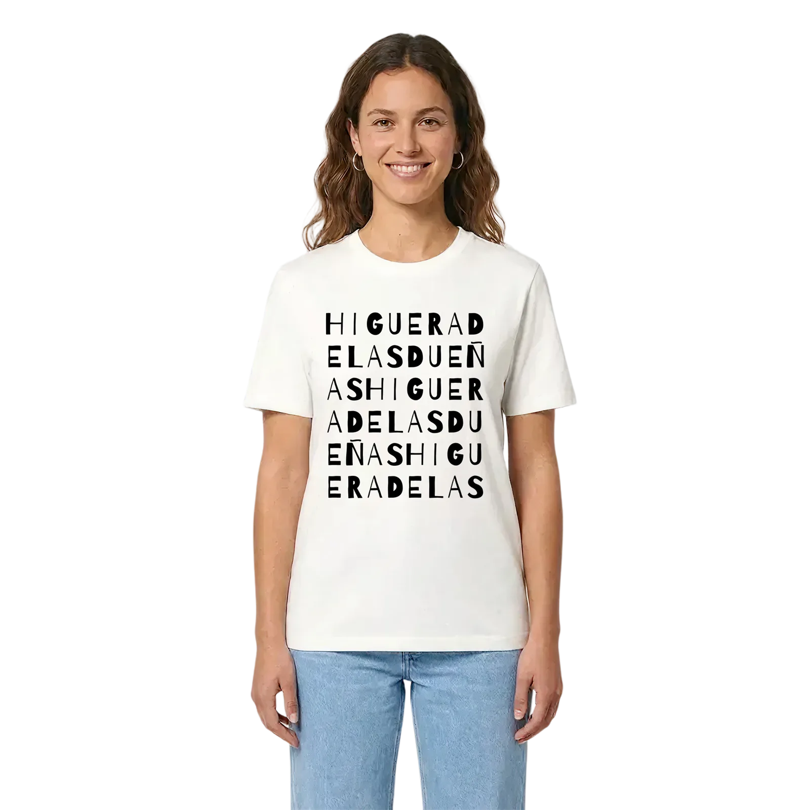 Higuera de las Dueñas ordlek t-shirt – White, i miljö
