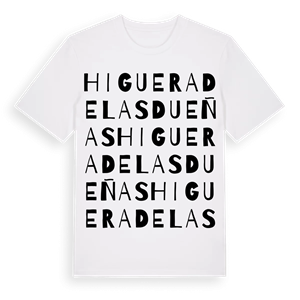 Higuera de las Dueñas ordlek t-shirt – ekologisk bomull t-shirt från Pinshirt
