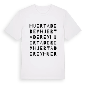 Huerta de Rey ordlek t-shirt – ekologisk bomull t-shirt från Pinshirt