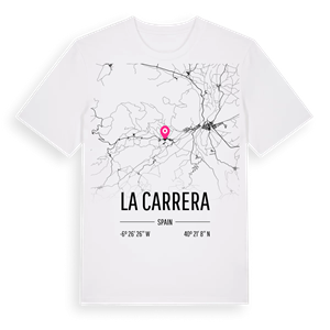 La Carrera karta t-shirt – ekologisk bomull t-shirt från Pinshirt